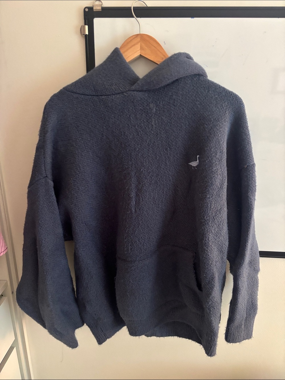 Women’s Hooded Pullover Sweater - Blue